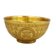 Bronze Thickened Solid Ancient Artifacts Decorative Ornaments Carved Bafu Bowl Relief Sculpture Premium Quality Home Decor - Image 5