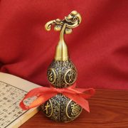 Bronze Good Luck Gourd Sculpture Wealth Attraction Home Decoration Fortune And Happiness Desktop Ornaments Five Emperor Coins - Image 4