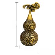 Bronze Good Luck Gourd Sculpture Wealth Attraction Home Decoration Fortune And Happiness Desktop Ornaments Five Emperor Coins - Image 5