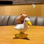 Baimao Authentic Capybara Desktop Decoration Creative Car Center Console Decor Gift Vibrant Style Tabletop Ornament