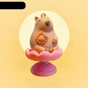 Baimao Authentic Capybara Desktop Decoration Creative Car Center Console Decor Gift Vibrant Style Tabletop Ornament - Image 4