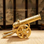 Bronze Cannon Miniature Creative Metal Model Large Size Italian Cannon Toy That Can Be Fired Custom Metal Craft Ornament - Image 2