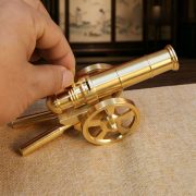 Bronze Cannon Miniature Creative Metal Model Large Size Italian Cannon Toy That Can Be Fired Custom Metal Craft Ornament - Image 3