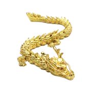 Bronze Dragon 3D Moving Spirit Dragon Ornaments Display Hall Bronze Sculpture Green Dragon Handle Piece Custom Metal Craft - Image 4