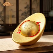Solid Alloy Wealth Symbol Display Piece Rotatable Desktop Decoration for Living Room Business Opening Moving Shop Decor - Image 3
