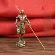 Bronze Monkey King Sun Wukong Desktop Decoration Home Office Artistic Crafts Tabletop Display Piece for Decorative Purposes