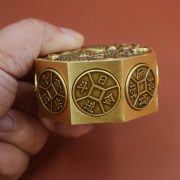Lucky Copper Cube Ten Directions Bring Wealth Pressure Relief Brass Eight-Sided Turn Dragon Year Prosperity Decoration Ornaments - Image 4