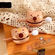 Creative Capybara Wooden Fish Stress Relief Decoration Office Desktop Decorations Emotionally Stable Props Gift
