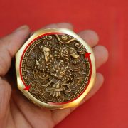 Lucky Bronze Dragon Year Cube Wealth Attracting Ornaments Portable Stress Relief Handle Piece Instant Win Money Cube Decorations - Image 3