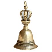 Bronze Bell Wind Chimes Keychain Shop Small Door Bell Bag Key Holder Ornament Custom Metal Craft Heart Sutra Bell - Image 5