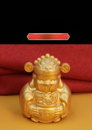 Metal Smiling God Of Wealth Car Desktop Ornaments Eight Directions Bring Wealth Display Gift Grandpa Firewood God - Image 8