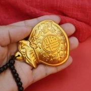Lucky Money Bag Handheld Solid Brass Amulet Attracting Wealth Daily Progress In Coins Ornament Gift Metal Craft - Image 4