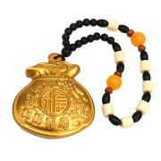 Lucky Money Bag Handheld Solid Brass Amulet Attracting Wealth Daily Progress In Coins Ornament Gift Metal Craft - Image 5