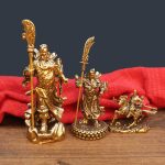 Bronze Ornaments Guan Yu Office Opening Display Item Martial God Of Wealth Business Decoration Custom Metal Craft