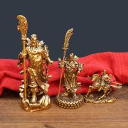 Bronze Ornaments Guan Yu Office Opening Display Item Martial God Of Wealth Business Decoration Custom Metal Craft
