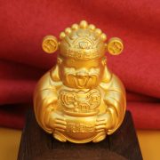 New Arrival Miniature Sand Gold Smiling God Of Wealth Shop Front Decorative Ornaments Opening Ceremony Display Pieces - Image 2
