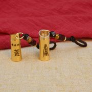 Bronze Lucky Charm Pull-String Amulet Handheld Stress Relief Item Chinese Fortune Teller Keychain Sixty-Four Hexagrams Ornament - Image 3