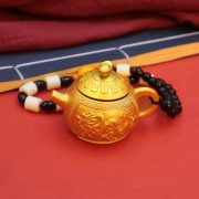 New Arrival Lucky Dragon And Phoenix Golden Treasure Metal Craft Ornaments Stress Relief Home Decorative Figurines Wholesale