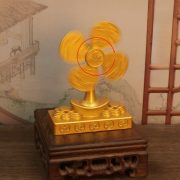 Home Decor Windmill Ornaments Wealth Attracting Small Fan Fortune Telling Crafts Gift Metal Wind Power Rising Upward Trend - Image 4