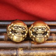 Bronze Xiu Health Ball Hand Toy Massage Fitness Ball Wellness Stress Relief Gift For Middle-Aged And Elderly Wealth God Hand Ball - Image 3