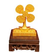 Creative Wealth Attracting Windmill Ornament Turnable Five Emperor Coins Design Stress Relief Fan Metal Craft Decoration - Image 5