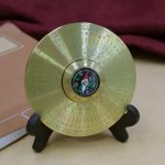 Bronze Double-Sided Rotating Compass Portable Fingertip Gyro Handle Item Chinese BaGua Design Custom Metal Craft Ornament