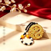 Double-Sided Dragon Brand Xi Wang Relief Car Decoration Pendant Creative Gift Automobile Handle Ornament Metal Craft - Image 2