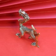 Antique Style Pure Copper Four Divine Beasts Qinglong Ornament Desk Paperweight Crafts For Study Room Decorations - Image 4
