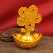 Rotatable Wealth Attraction Money Tree Ornament Five Emperor Copper Coin Desktop Craft For Opening Moving In Decoration - Image 4