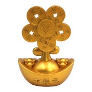 Rotatable Wealth Attraction Money Tree Ornament Five Emperor Copper Coin Desktop Craft For Opening Moving In Decoration - Image 5