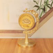 Bronze Desktop Ornaments Rotating Stress Relief Hand Piece Custom Metal Craft Gift For Business And Home Decoration - Image 3
