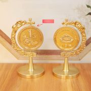 Bronze Desktop Ornaments Rotating Stress Relief Hand Piece Custom Metal Craft Gift For Business And Home Decoration - Image 4