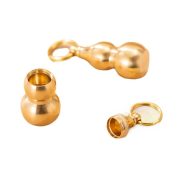 Creative Gift Brass Hollow Gourd Keychain Pendant Lucky Attraction Artwork Metal Craft Ornament for Home Garden Decoration - Image 5