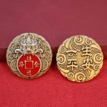 Bronze Lucky Charm Prosperity And Peace Pendant For New Year Decoration Festive Moving Celebration Good Luck Symbol