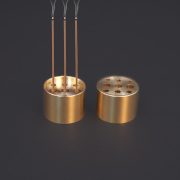 Bronze Multiple Holes Incense Holder Three Hole Nine Hole Copper Incense burner Tray Incense Stick Three Sticks Buddha Worship Incense Stand Clip - Image 3