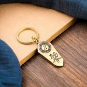 Bronze Tai Chi Bagua Keychain Pendant Lucky Charm Peace Symbol Chinese Style Ornaments Custom Metal Craft Accessories - Image 3