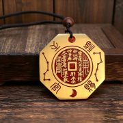 Bronze Yin Yang Eight Trigrams Mountain Ghost Coin Ornament for Home Office Front Door Traditional Chinese Copper Amulet - Image 3
