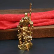 Bronze General Kung Display Piece Exquisite Carving Indoor Bedroom Chinese Simple Style Decoration Office Bedroom Decor - Image 4