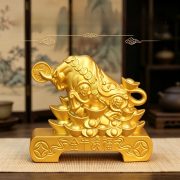 Office Living Room Decorative Wealth Oxen Golden Bull Fortune Attracting Ornament Ideal Gift For Business Table Tea Set - Image 2