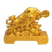 Office Living Room Decorative Wealth Oxen Golden Bull Fortune Attracting Ornament Ideal Gift For Business Table Tea Set - Image 5