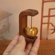 Handmade Bronze Doorbell Magnetic Attraction Entrance Reminder Japanese Style Handcrafted Metal Craft Ornament - Image 3