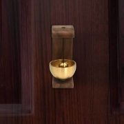 Handmade Bronze Doorbell Magnetic Attraction Entrance Reminder Japanese Style Handcrafted Metal Craft Ornament - Image 4