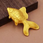 Gold Coloration Release Fish Artwork Decorative Ornaments Ethnic Style New Chinese Home Office Decorations Lucky Fish Gifts