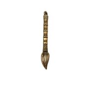 Creative Brass Confucius Temple Keychain Accessories Imitation Ancient Nine-storey Treasure Tower Copper Pen Pendant - Image 5