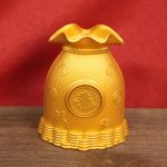 Lucky bag money bag piggy bank ornaments living room home crafts gifts opening shop desktop small copper ornaments