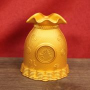 Lucky bag money bag piggy bank ornaments living room home crafts gifts opening shop desktop small copper ornaments