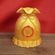 Lucky bag money bag piggy bank ornaments living room home crafts gifts opening shop desktop small copper ornaments - Image 2