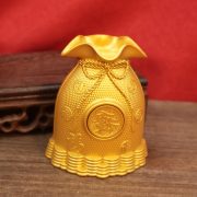 Lucky bag money bag piggy bank ornaments living room home crafts gifts opening shop desktop small copper ornaments - Image 3