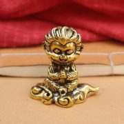 Solid Brass Monkey King Sun Wukong Figurine Battle Winning Buddha Small Copperware Desktop Decorations Stall Wholesale - Image 3