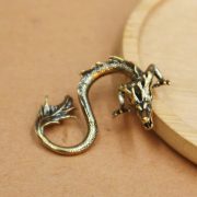 Bronze Color Dragon Home Office Desktop Tea Table Decoration Ornaments Craft Small Gifts Lucky Animal Style Decorative Items - Image 2